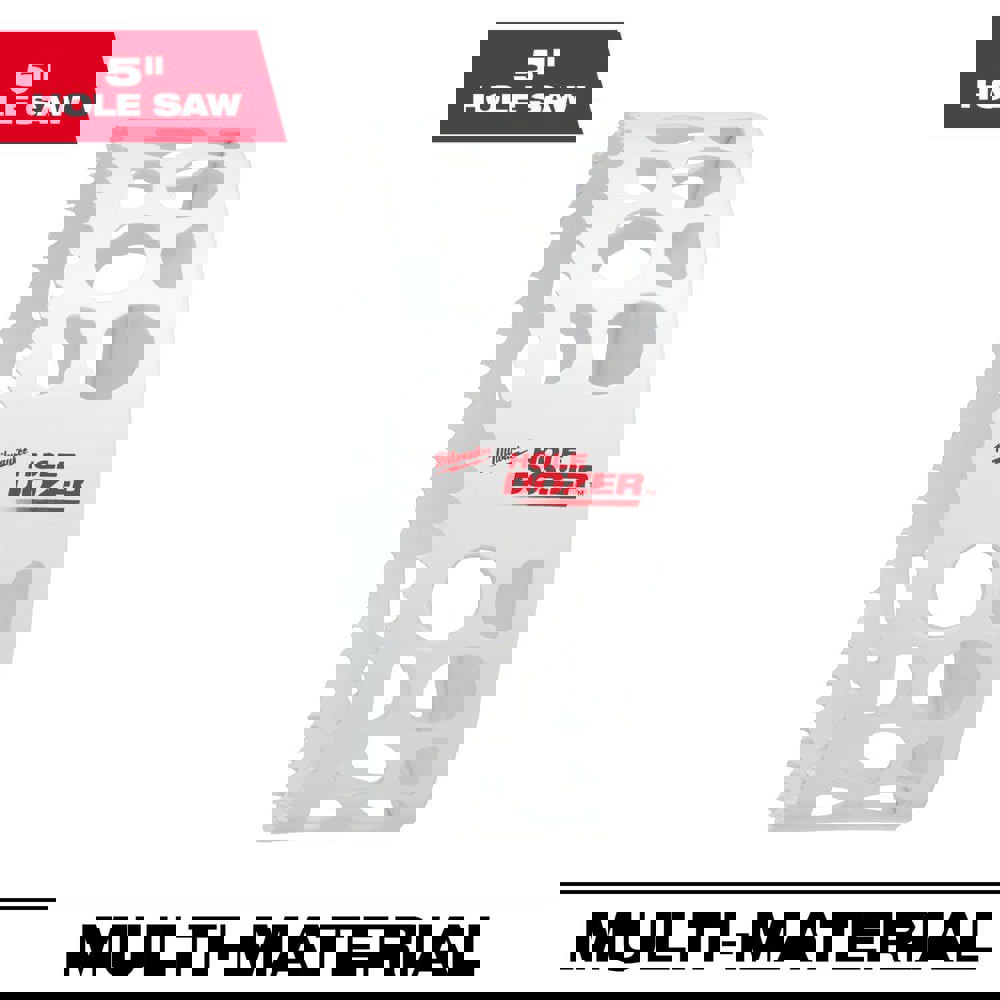 Hole Saws; Hole Saw Compatibility: Power Drills ; Saw Diameter (Inch): 5 ; Saw Material: Steel ; Cutting Depth (Decimal Inch): 1.8000 ; Cutting Edge Style: Toothed ; Material Application: General Purpose